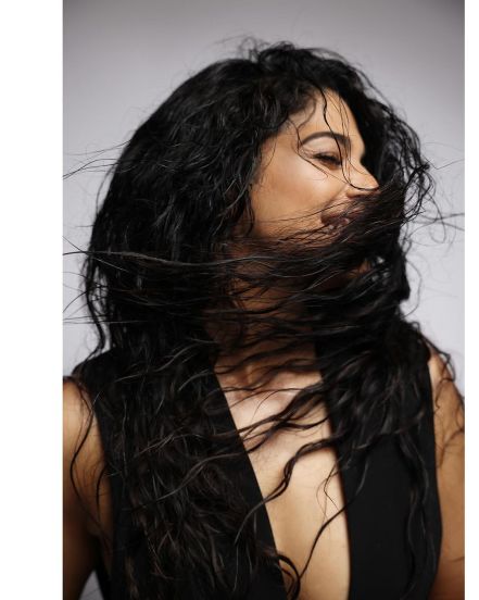 Pooja Sawant Photoshoot in black deepneck dress photos of bold look viral on social media