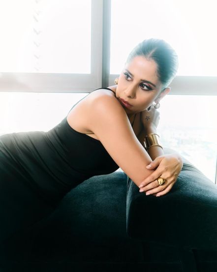 Sai Tamhankar shared photos in black bodycon dress on social media