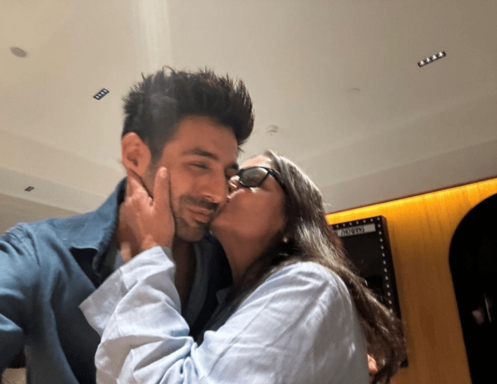 Kartik Aaryan acting in chandu champion praised by Shabana Azmi shared kissed photo