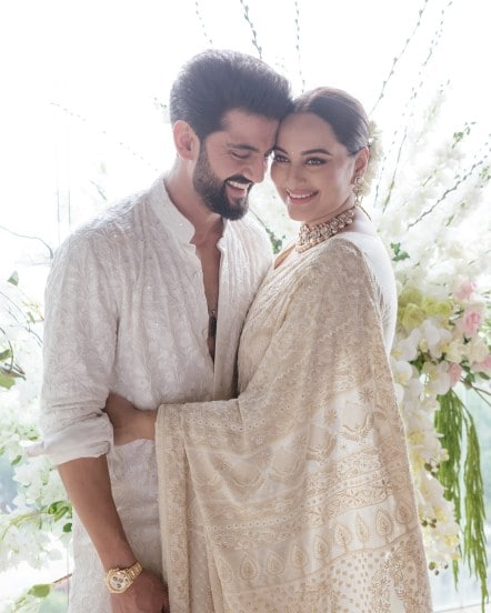 Actors Sonakshi Sinha and Zaheer Iqbal are finally married photos viral