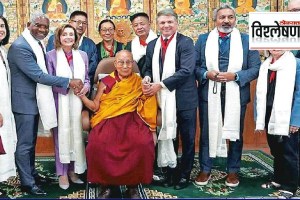 Why is China angry with the visit of the Dalai Lama by the American delegation
