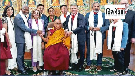 Why is China angry with the visit of the Dalai Lama by the American delegation