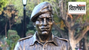 Abdul Hamid's bust at Param Yodha Sthal, National War Memorial, New Delhi