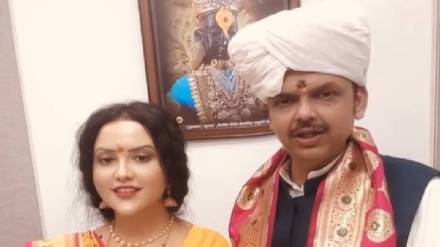 Amruta Fadnavis and Devendra Fadnavis