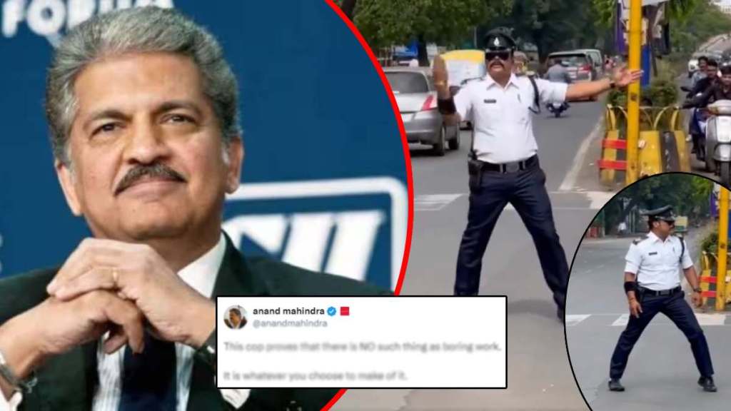 Anand Mahindra Monday Motivation share traffic police video