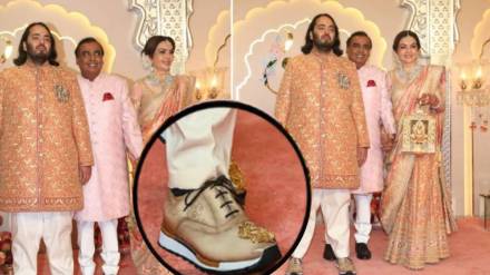 anant ambani wore berluti sneakers with sherwani in wedding, know shoes price