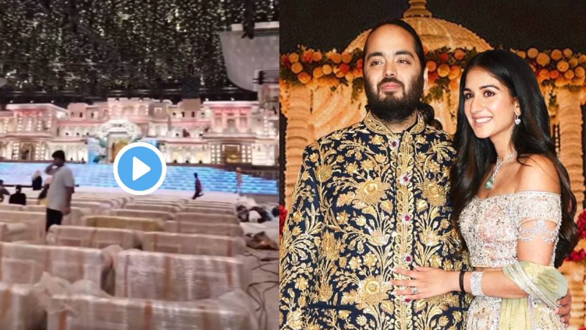 Anant Ambani Wedding: आकर्षक विद्युत रोषणाईने सजला अनंत-राधिकाचा ...