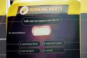 Auto driver uses KBC style question For honking hurts
