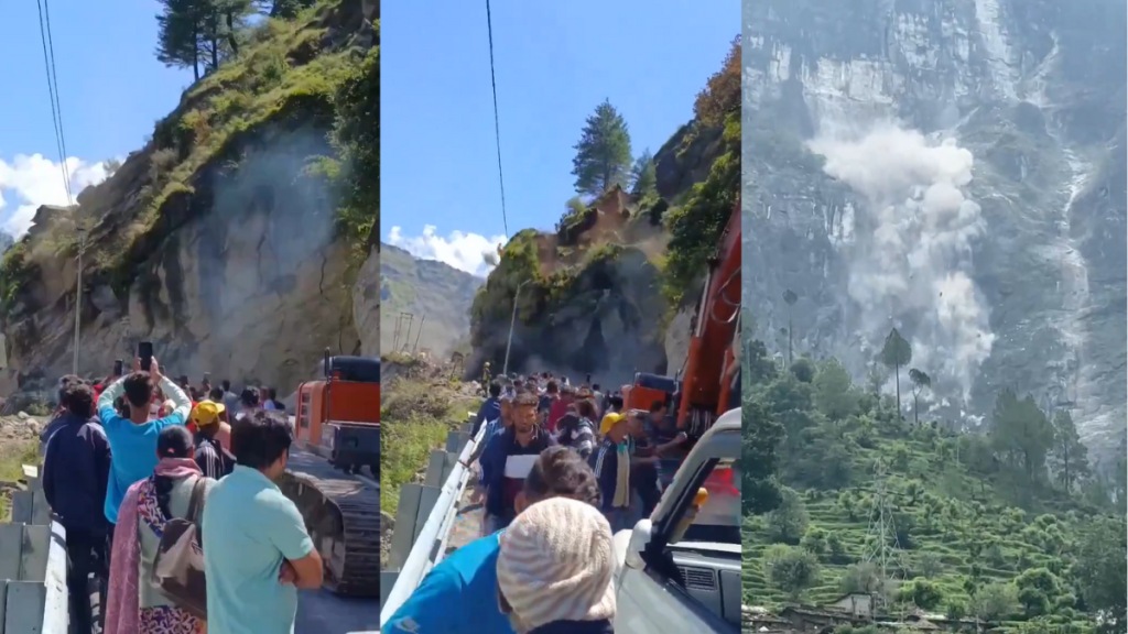 Watch Massive landslide in Uttarakhand blocks Badrinath National Highway commuters record live video