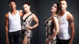 Hardik Pandya Photo with Russian Model Elena Tuteja