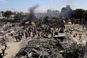 Israel air strike on gaza news in marathi