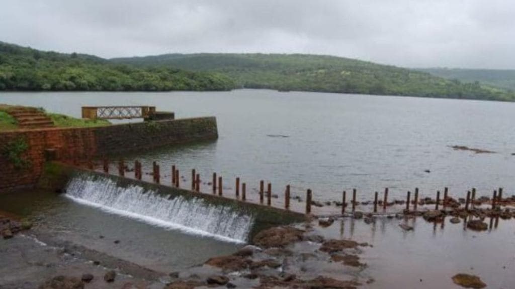 after rain increased Kas lake was filled with water