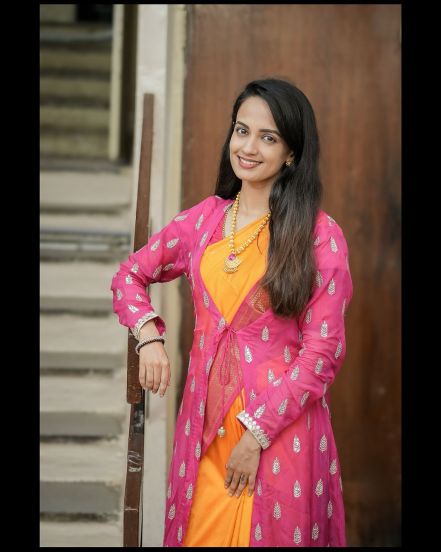 Ketaki Mategaonkar Blue Paithani Saree