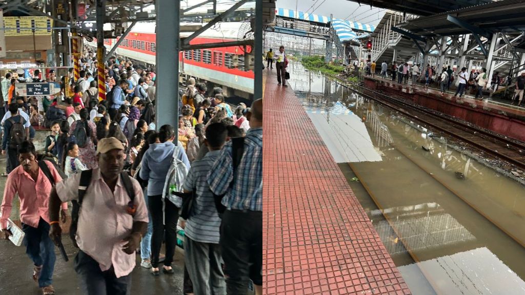 Mumbai Local Update Central Railway services disrupted due to heavy rains