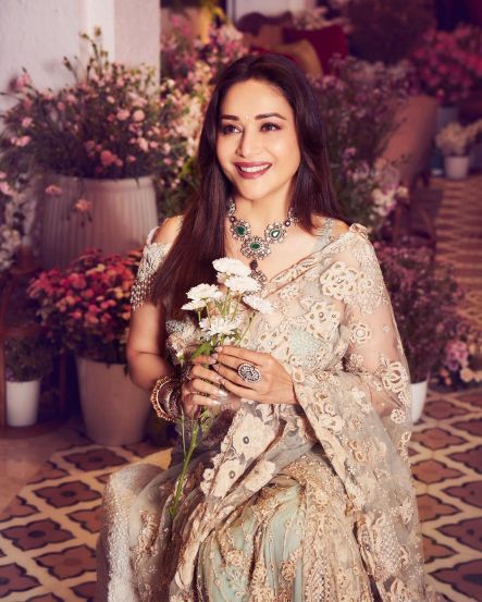 Madhuri Dixit At Anant Radhika Sangeet