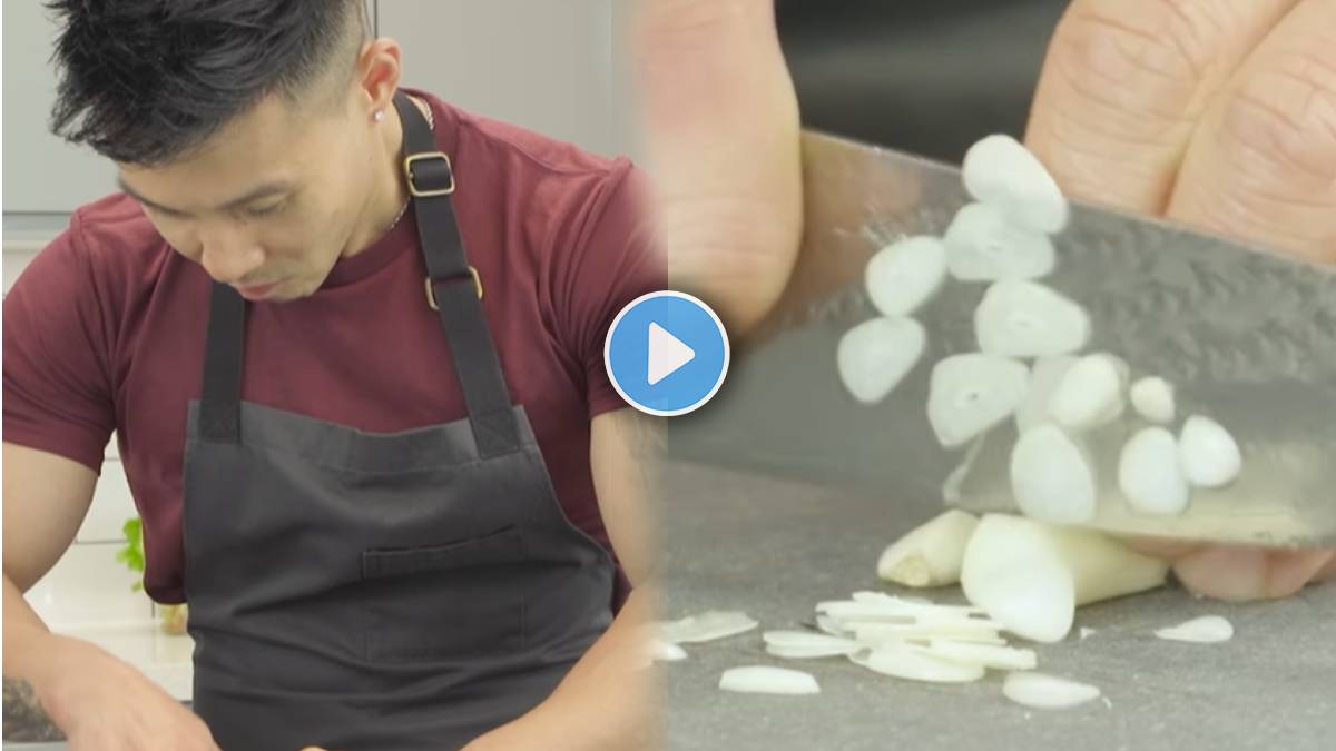 Guinness World Records Mans Video Who Cuts 117 Garlic Slices To Break ...