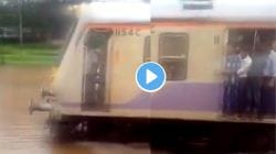 मुंबई लोकलचा पाण्याने पूर्ण बुडालेल्या रेल्वे रुळांवरून धावतानाचा ‘हा’ व्हिडीओ पाहिलात का? सोशल मिडियावर होतोय व्हायरल