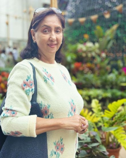 Neena Kulkarni Green Saree Look