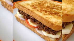 mutton kheema toast sandwich recipe in marathi