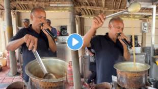 A video featuring Vijaybhai Patel seen preparing tea at his stall while singing Kishore Kumar Chingari Koi Bhadke song must watch