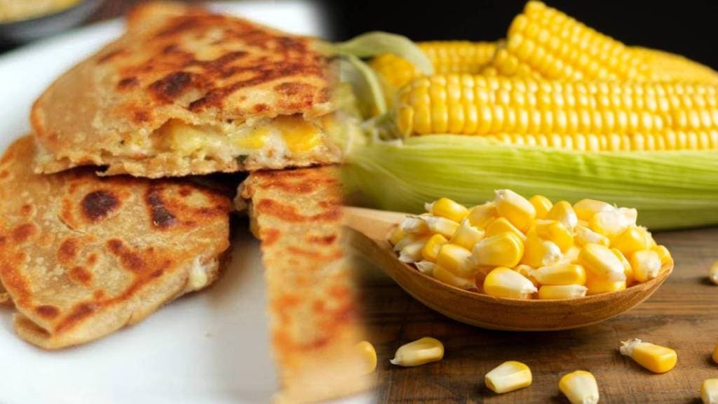 How To Make Indian Sweet corn Parotta or paratha Not Down The Healthy Tasty And Spicy Recipe In Marathi