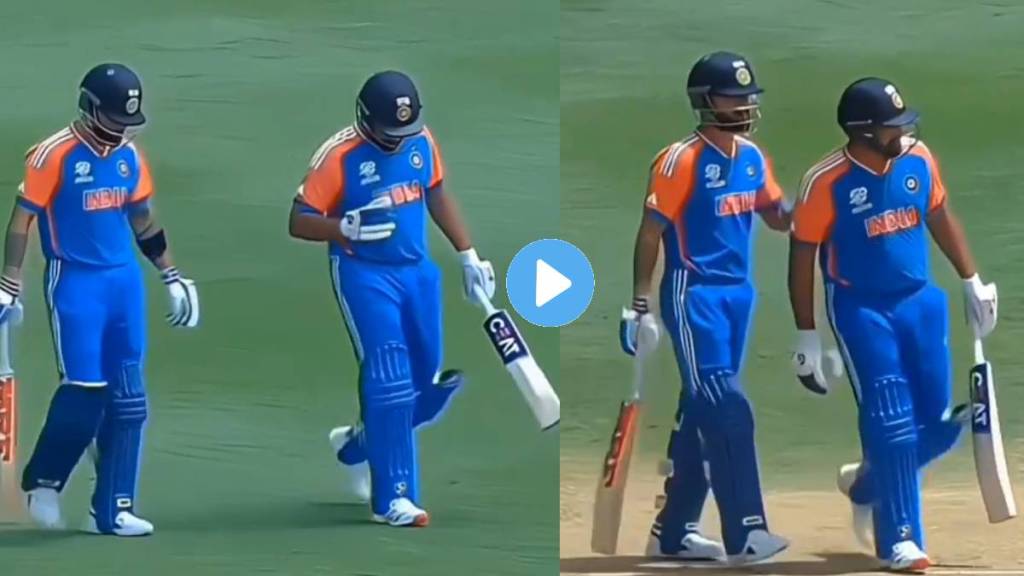 Rohit Sharma and Virat Kohli Hugged Each Other Before Start Batting in Final