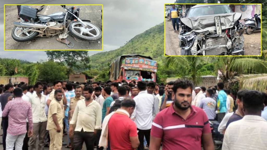 Gulanchwadi, truck, funeral crowd,