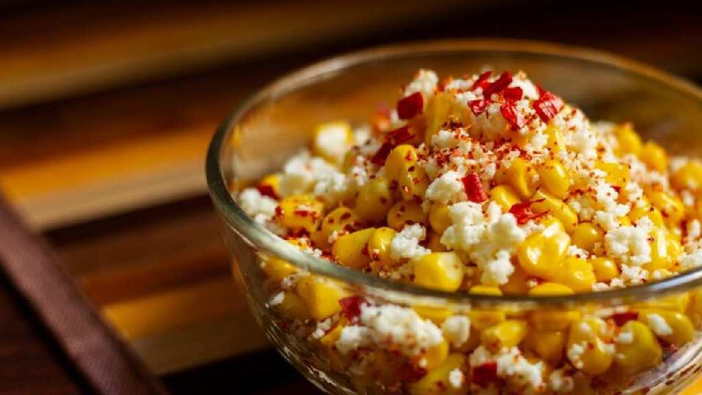 Make creamy corn chaat in just 10 minutes