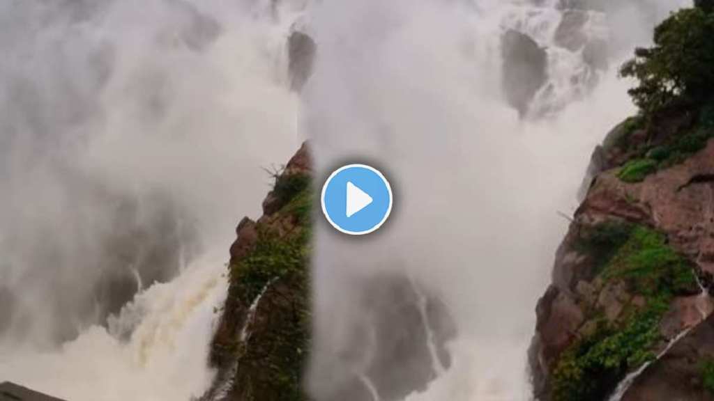 Beautiful view of Dudhsagar waterfall