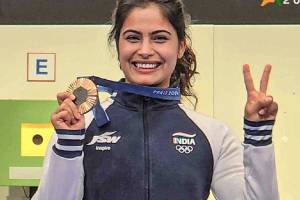 Manu Bhaker became the first Indian athlete to win two medals in a single Olympics