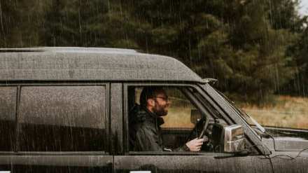 sudden storm hits while driving Take special care