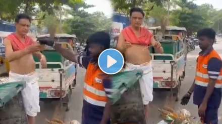 diamond necklace recovered from garbage bin worth rs 5 lakh chennai video goes viral