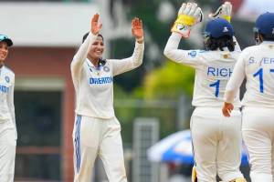 India Women won by 10 wickets against South Africa in Test match