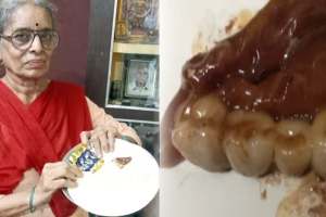 mp woman finds 4 false teeth in chocolate received at childs birthday gift