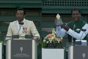 Leander Paes and Vijay Amitraj in Tennis Hall of Fame
