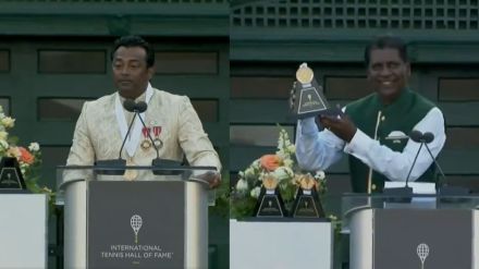 Leander Paes and Vijay Amitraj in Tennis Hall of Fame