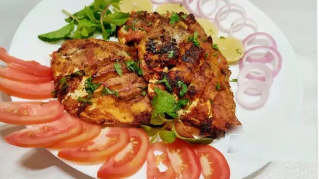 Tandoori Paplet fry recipe in marathi