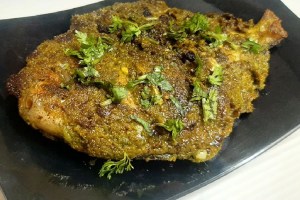 green masala Pomfret Recipe in marathi