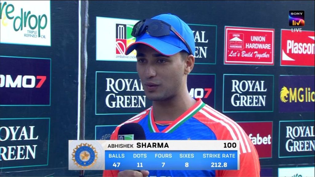 Abhishek Sharma Reveals about Century