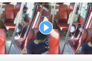 Man lose his hand who was seating in bus window seat shocking accident video