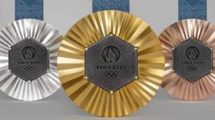 Paris Olympic 2024 Medals Made Of Eiffel Tower Metal