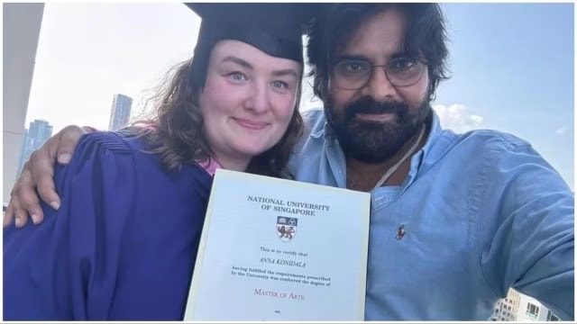 Pawan Kalyan's wife Anna Lezhneva graduated