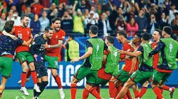पेनल्टीच्या नाट्यात पोर्तुगालचा विजय; स्लोव्हेनियावर ३-० ने मात करत उपांत्यपूर्व फेरीत