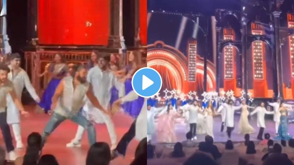 Ranveer Singh arjun Kapoor and janhvi Kapoor dance on salman khan song in Anant Ambani-Radhika Merchant Sangeet Ceremony