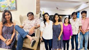 Pirticha Vanva Uri Petla fame indraneil kamat and rasika wakharkar meet ashok saraf photos viral