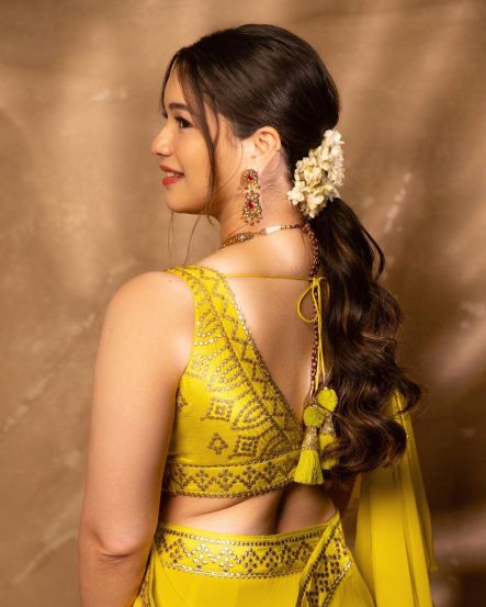 Sara Tendulkar Pastel Lehenga Look