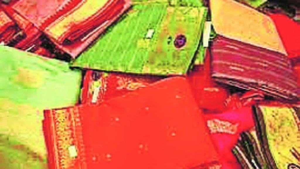 code of conduct was relaxed decision was taken by government to start distribution of sarees at ration