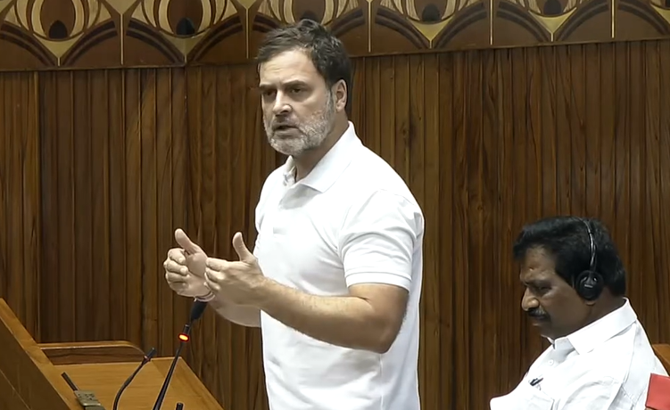 Opposition leader Rahul Gandhi first speech of the 18th Lok Sabha