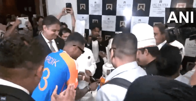 team india back in india photos