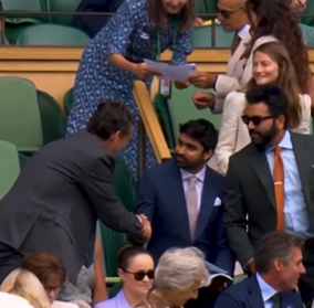 Indian captain Rohit Sharma at Wimbledon latest photos